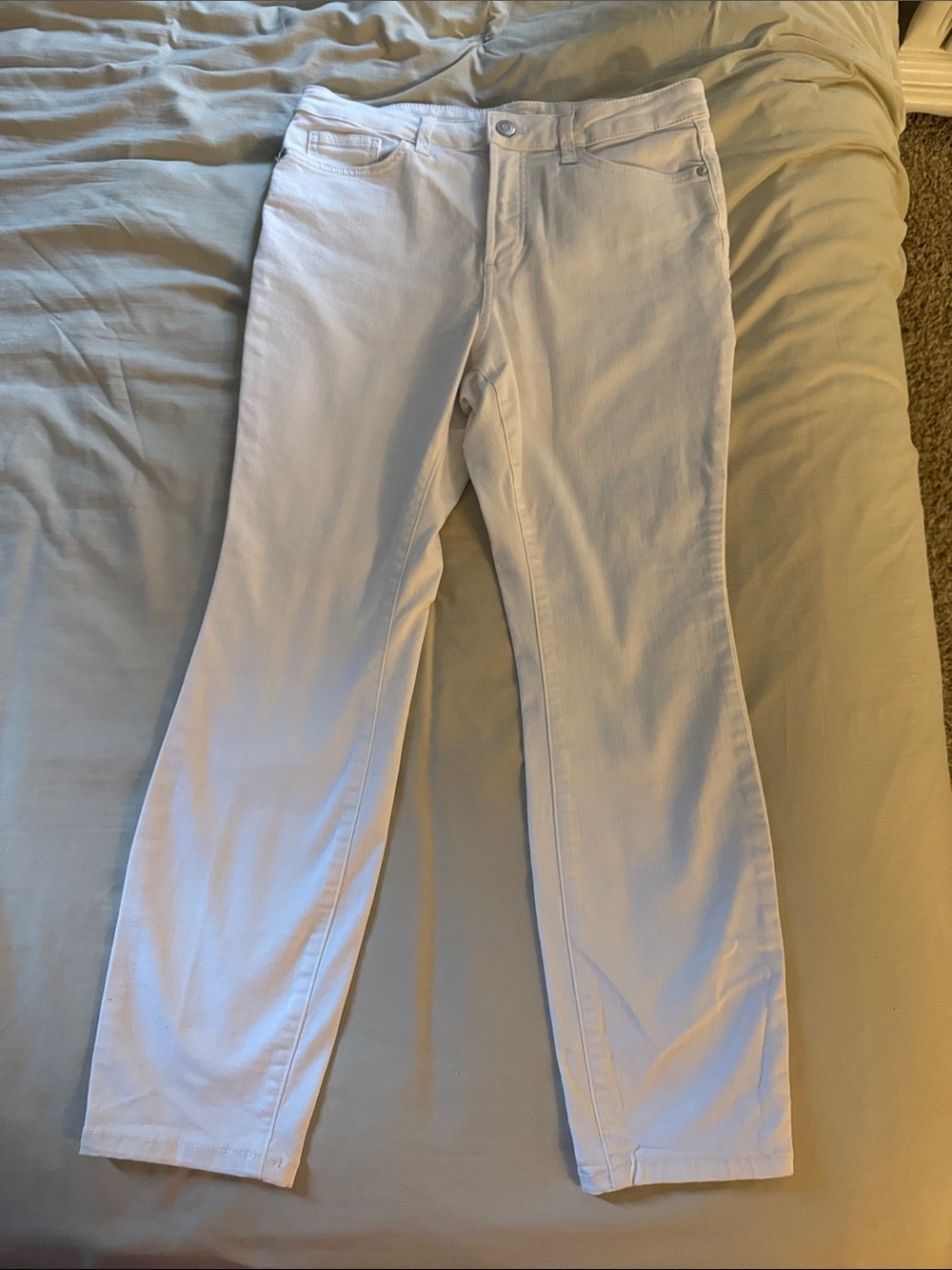 LC Lauren Conrad High Rise White Jeans